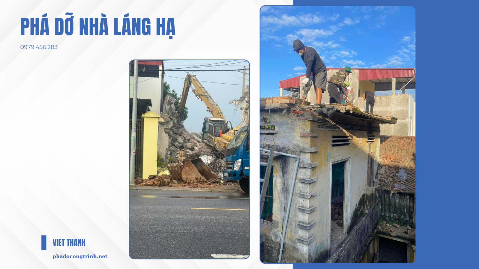 ​So sánh dịch vụ phá dỡ nhà ở Láng Hạ: Tự thuê nhân công hay thuê trọn gói?