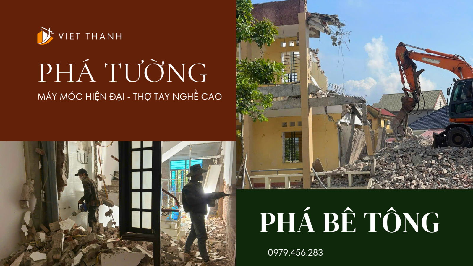 Giá phá dỡ bê tông chi tiết và những yếu tố cần lưu ý