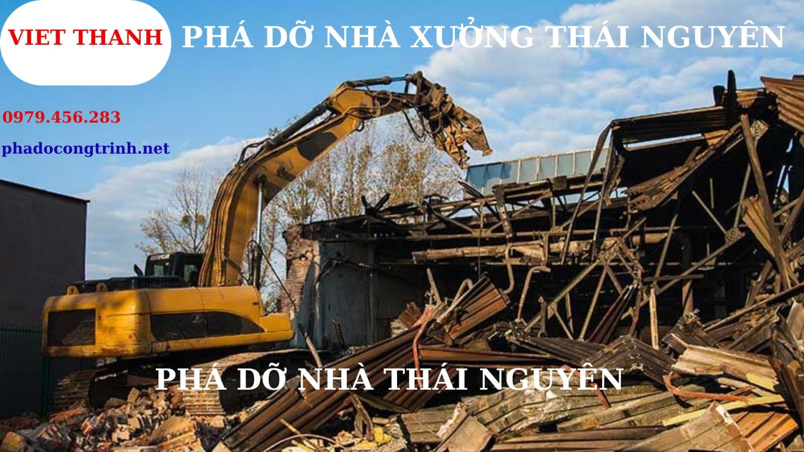 Quy trình phá dỡ nhà xưởng tại thái nguyên