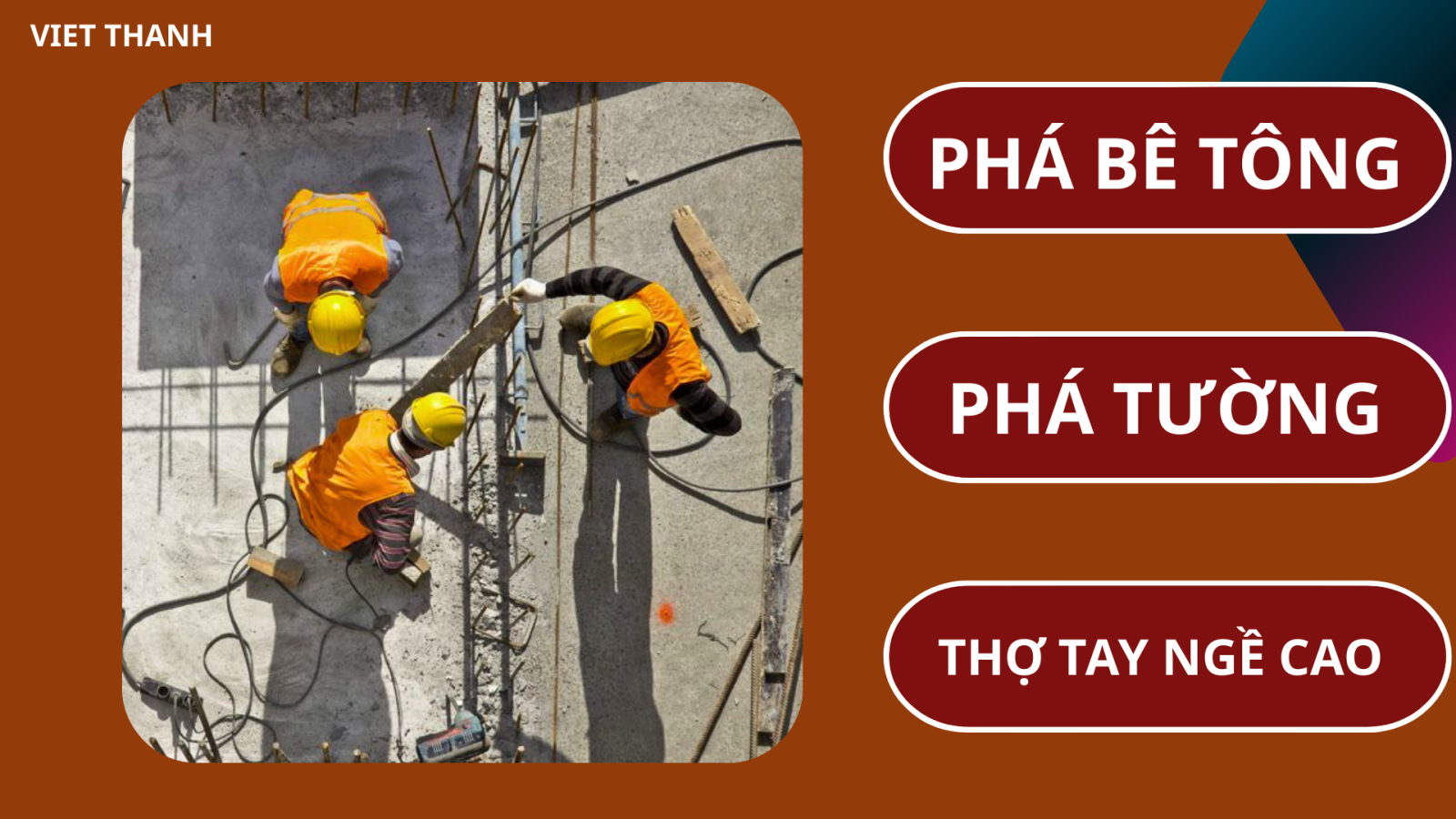 Nhận Đập Phá Tường Gạch Tại Hà Nội Việt Thanh - Uy Tín - Thợ Tay Nghề Cao