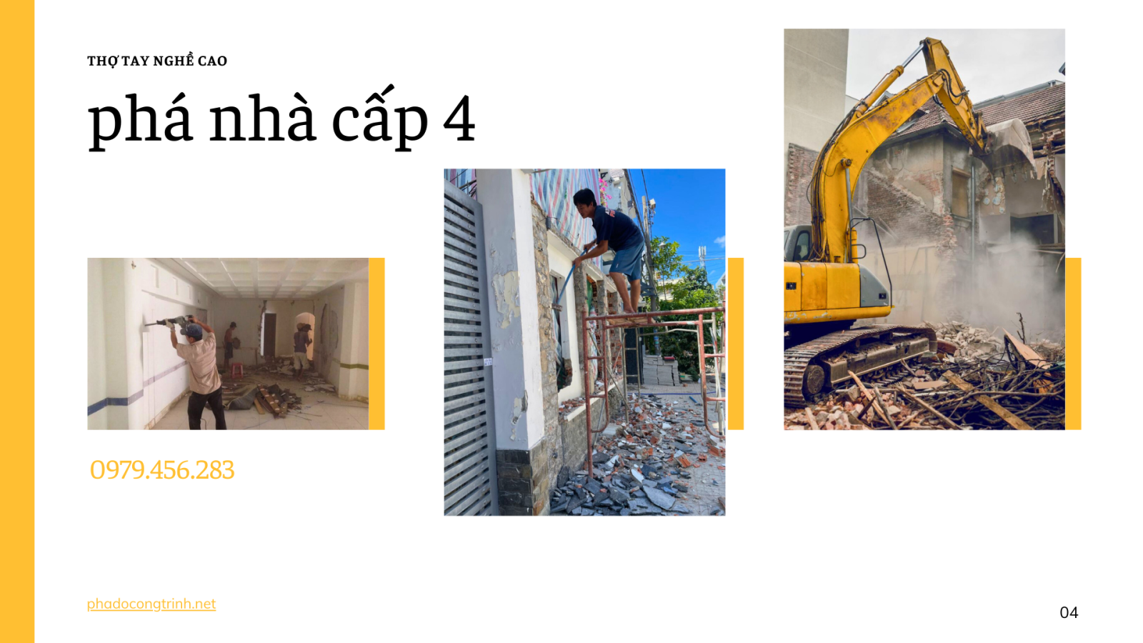 Nhận Phá Dỡ Nhà Cấp 4 Hà Nội