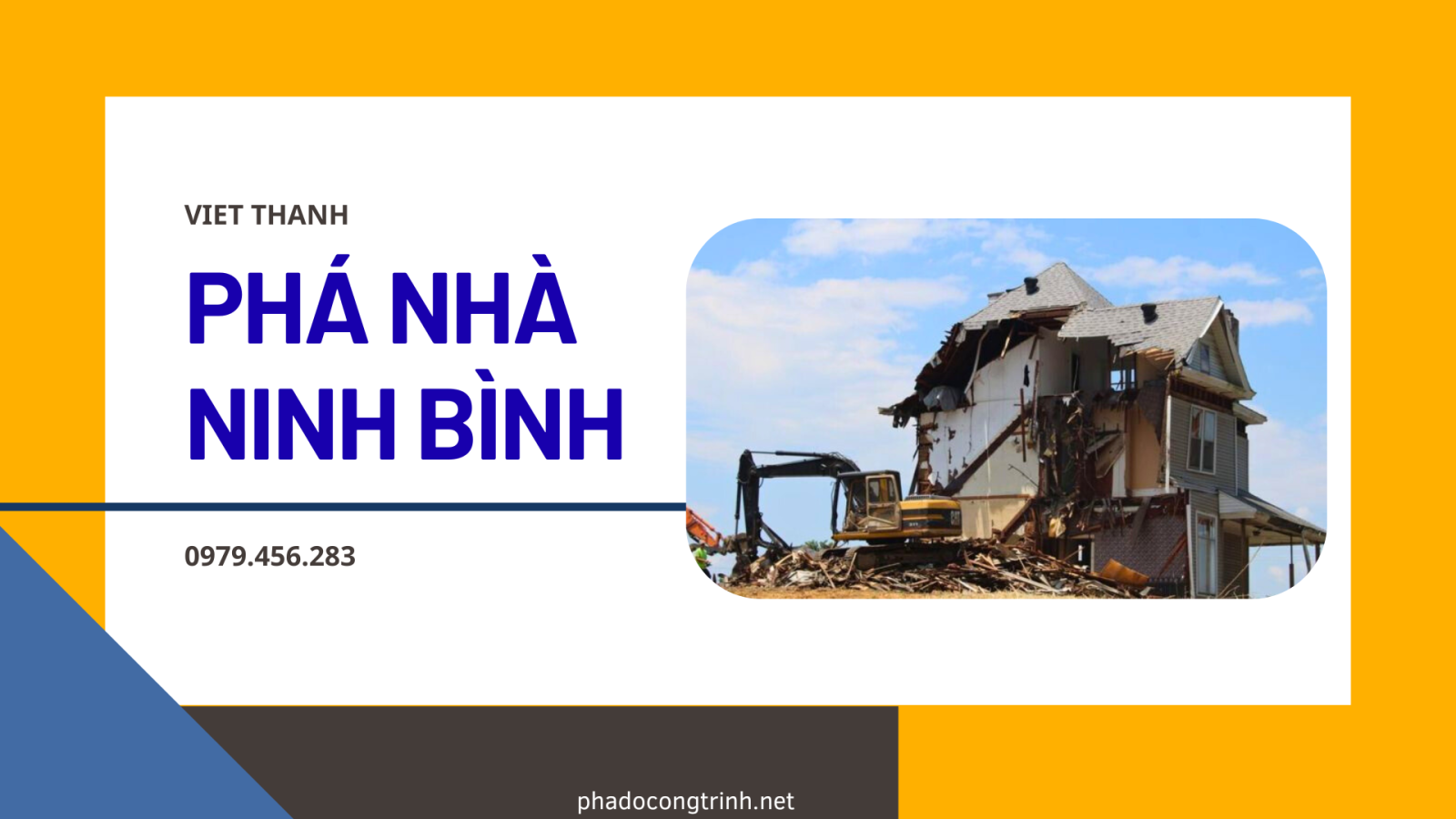 Đơn Vị  Phá Dỡ nhà Ninh Bình chuyên nghiệp - Uy Tín